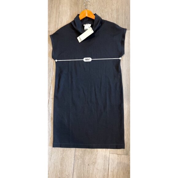 NWT FUZZI BLACK MOCKNECK MINI DRESS SIZE S - Picture 8 of 9